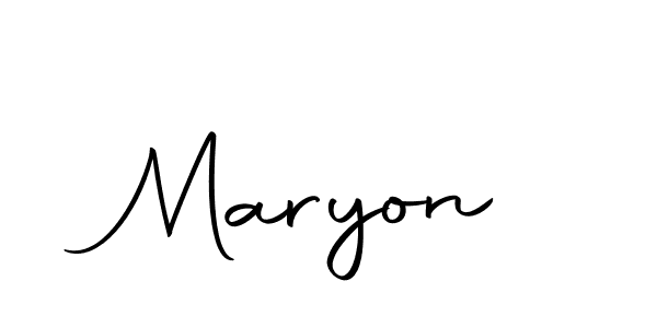 Also we have Maryon name is the best signature style. Create professional handwritten signature collection using Autography-DOLnW autograph style. Maryon signature style 10 images and pictures png