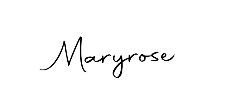 Create a beautiful signature design for name Maryrose. With this signature (Autography-DOLnW) fonts, you can make a handwritten signature for free. Maryrose signature style 10 images and pictures png