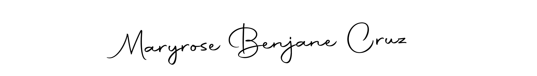 Maryrose Benjane Cruz stylish signature style. Best Handwritten Sign (Autography-DOLnW) for my name. Handwritten Signature Collection Ideas for my name Maryrose Benjane Cruz. Maryrose Benjane Cruz signature style 10 images and pictures png