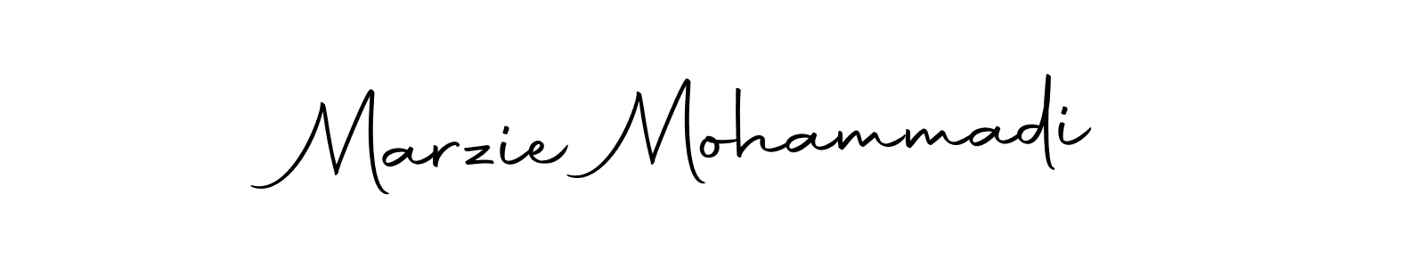 You should practise on your own different ways (Autography-DOLnW) to write your name (Marzie Mohammadi) in signature. don't let someone else do it for you. Marzie Mohammadi signature style 10 images and pictures png