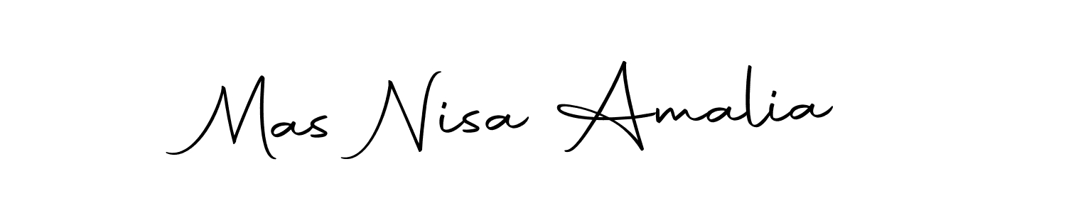 Mas Nisa Amalia stylish signature style. Best Handwritten Sign (Autography-DOLnW) for my name. Handwritten Signature Collection Ideas for my name Mas Nisa Amalia. Mas Nisa Amalia signature style 10 images and pictures png