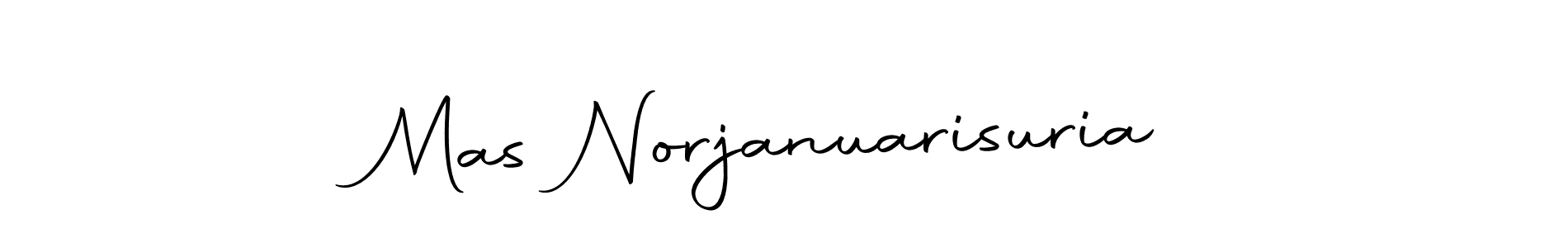 if you are searching for the best signature style for your name Mas Norjanuarisuria. so please give up your signature search. here we have designed multiple signature styles  using Autography-DOLnW. Mas Norjanuarisuria signature style 10 images and pictures png