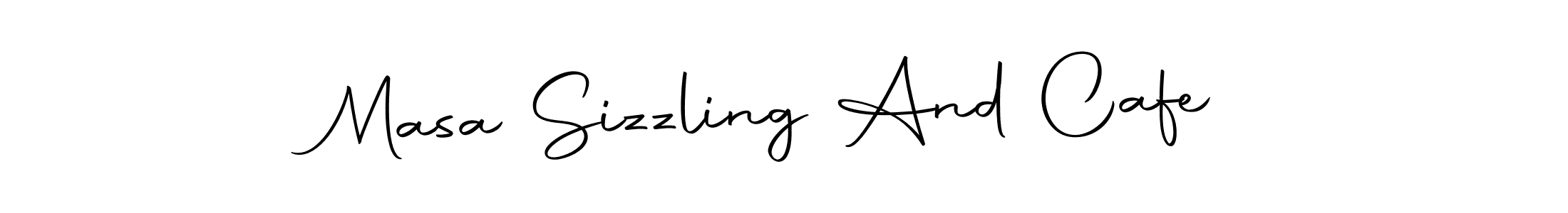 How to make Masa Sizzling And Cafe name signature. Use Autography-DOLnW style for creating short signs online. This is the latest handwritten sign. Masa Sizzling And Cafe signature style 10 images and pictures png