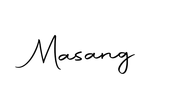 Design your own signature with our free online signature maker. With this signature software, you can create a handwritten (Autography-DOLnW) signature for name Masang. Masang signature style 10 images and pictures png