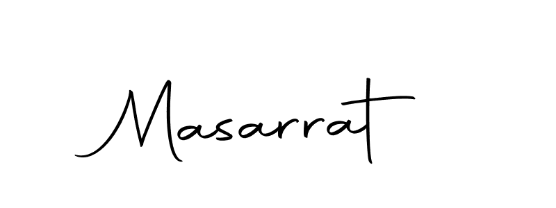 The best way (Autography-DOLnW) to make a short signature is to pick only two or three words in your name. The name Masarrat include a total of six letters. For converting this name. Masarrat signature style 10 images and pictures png