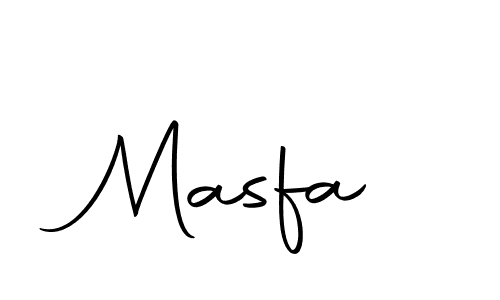 Create a beautiful signature design for name Masfa. With this signature (Autography-DOLnW) fonts, you can make a handwritten signature for free. Masfa signature style 10 images and pictures png