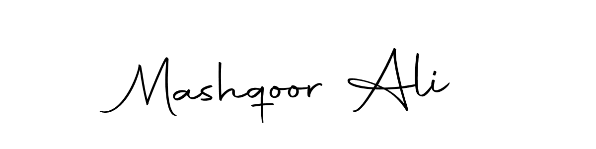 Also we have Mashqoor Ali name is the best signature style. Create professional handwritten signature collection using Autography-DOLnW autograph style. Mashqoor Ali signature style 10 images and pictures png