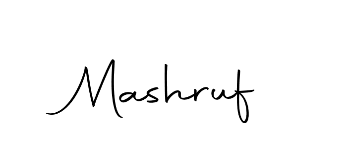 Create a beautiful signature design for name Mashruf. With this signature (Autography-DOLnW) fonts, you can make a handwritten signature for free. Mashruf signature style 10 images and pictures png