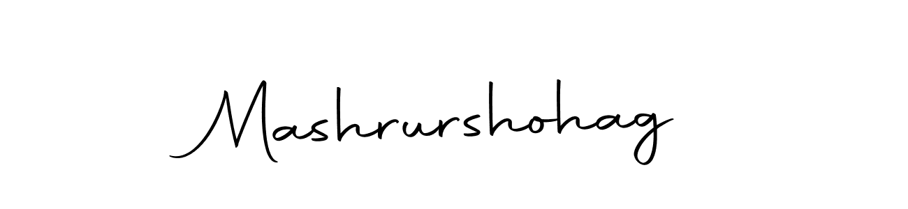 Make a short Mashrurshohag signature style. Manage your documents anywhere anytime using Autography-DOLnW. Create and add eSignatures, submit forms, share and send files easily. Mashrurshohag signature style 10 images and pictures png