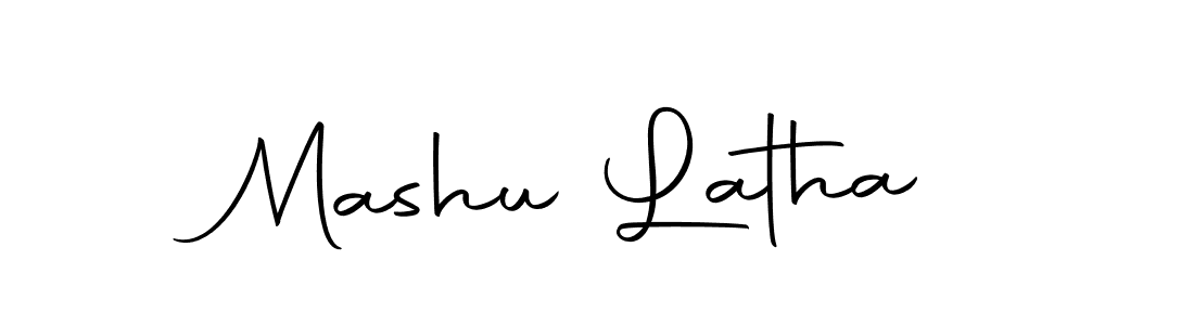 Create a beautiful signature design for name Mashu Latha. With this signature (Autography-DOLnW) fonts, you can make a handwritten signature for free. Mashu Latha signature style 10 images and pictures png
