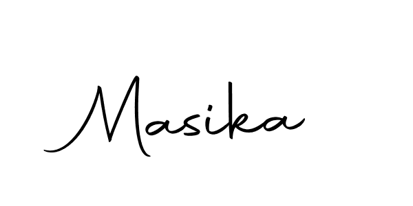 You should practise on your own different ways (Autography-DOLnW) to write your name (Masika) in signature. don't let someone else do it for you. Masika signature style 10 images and pictures png