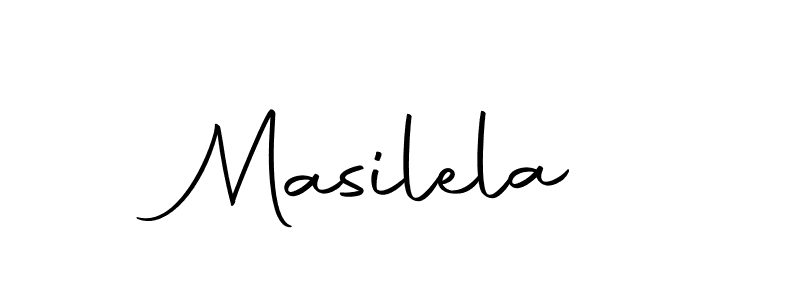 Design your own signature with our free online signature maker. With this signature software, you can create a handwritten (Autography-DOLnW) signature for name Masilela. Masilela signature style 10 images and pictures png