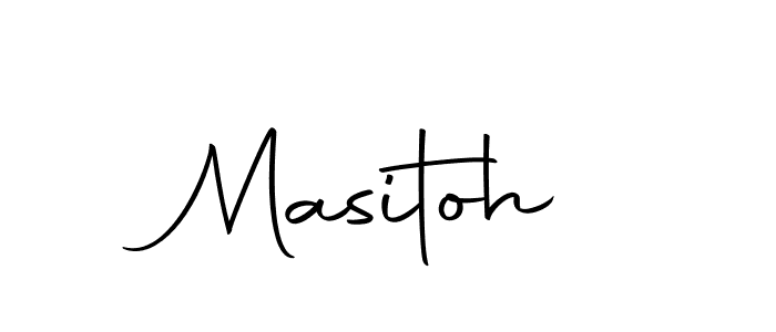 Make a beautiful signature design for name Masitoh. Use this online signature maker to create a handwritten signature for free. Masitoh signature style 10 images and pictures png
