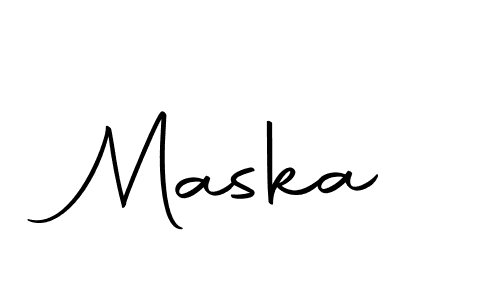 Maska stylish signature style. Best Handwritten Sign (Autography-DOLnW) for my name. Handwritten Signature Collection Ideas for my name Maska. Maska signature style 10 images and pictures png