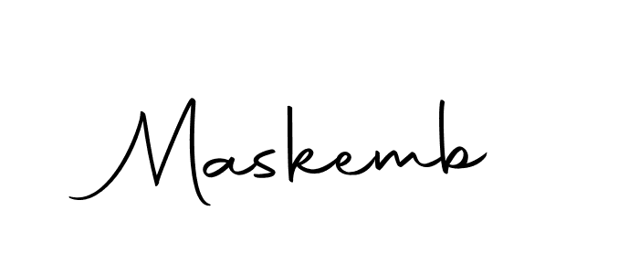 How to make Maskemb signature? Autography-DOLnW is a professional autograph style. Create handwritten signature for Maskemb name. Maskemb signature style 10 images and pictures png