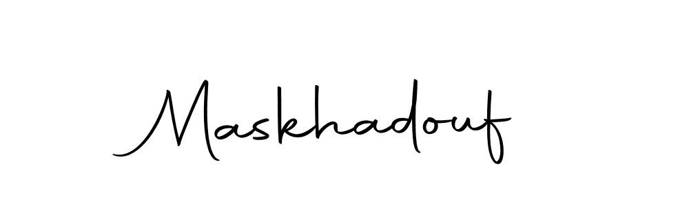 How to make Maskhadouf name signature. Use Autography-DOLnW style for creating short signs online. This is the latest handwritten sign. Maskhadouf signature style 10 images and pictures png