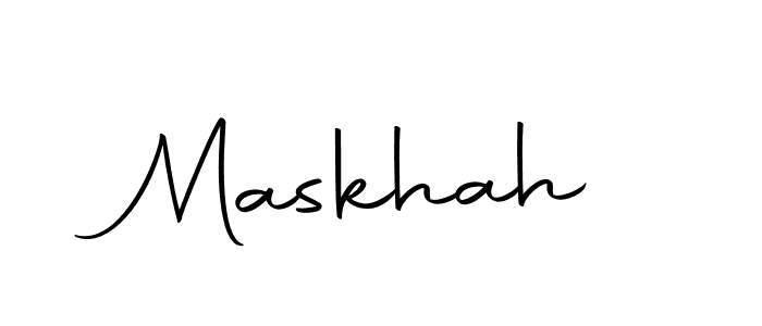 How to make Maskhah signature? Autography-DOLnW is a professional autograph style. Create handwritten signature for Maskhah name. Maskhah signature style 10 images and pictures png