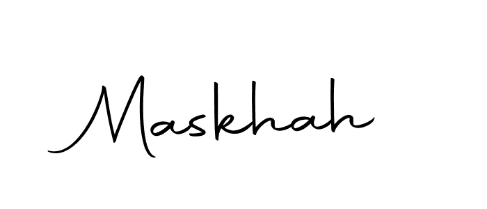 You should practise on your own different ways (Autography-DOLnW) to write your name (Maskhah) in signature. don't let someone else do it for you. Maskhah signature style 10 images and pictures png