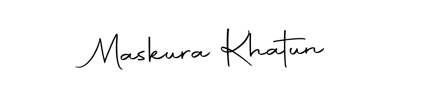 Design your own signature with our free online signature maker. With this signature software, you can create a handwritten (Autography-DOLnW) signature for name Maskura Khatun. Maskura Khatun signature style 10 images and pictures png