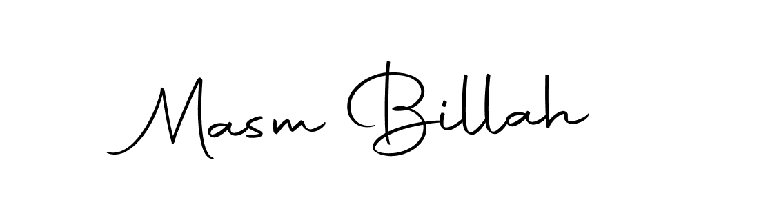 Make a beautiful signature design for name Masm Billah. Use this online signature maker to create a handwritten signature for free. Masm Billah signature style 10 images and pictures png
