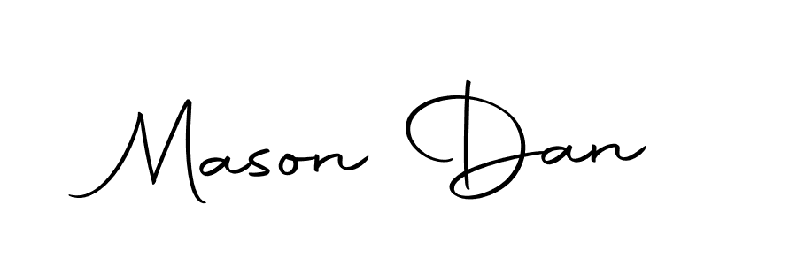 Make a beautiful signature design for name Mason Dan. With this signature (Autography-DOLnW) style, you can create a handwritten signature for free. Mason Dan signature style 10 images and pictures png