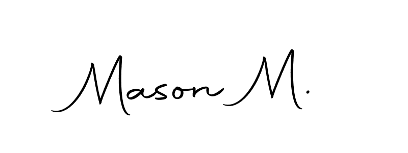 Make a beautiful signature design for name Mason M.. Use this online signature maker to create a handwritten signature for free. Mason M. signature style 10 images and pictures png