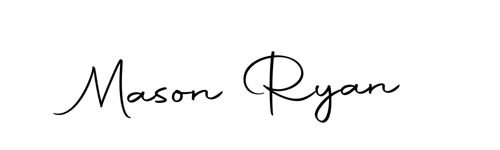 Mason Ryan stylish signature style. Best Handwritten Sign (Autography-DOLnW) for my name. Handwritten Signature Collection Ideas for my name Mason Ryan. Mason Ryan signature style 10 images and pictures png