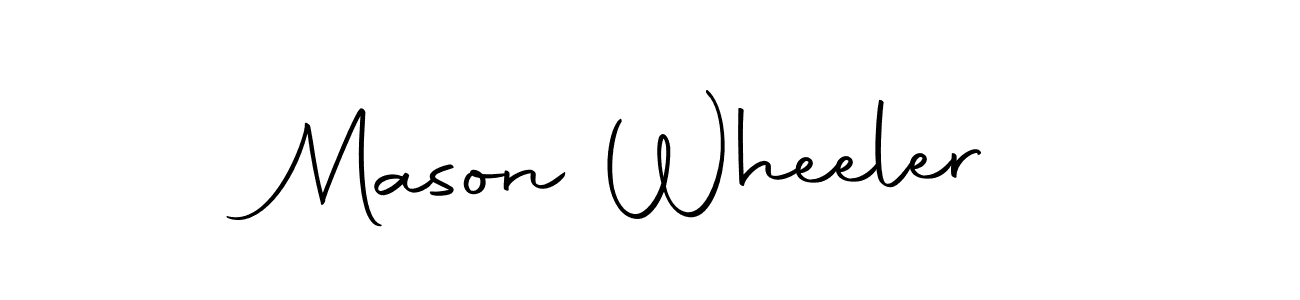 Design your own signature with our free online signature maker. With this signature software, you can create a handwritten (Autography-DOLnW) signature for name Mason Wheeler. Mason Wheeler signature style 10 images and pictures png