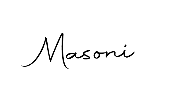 Masoni stylish signature style. Best Handwritten Sign (Autography-DOLnW) for my name. Handwritten Signature Collection Ideas for my name Masoni. Masoni signature style 10 images and pictures png