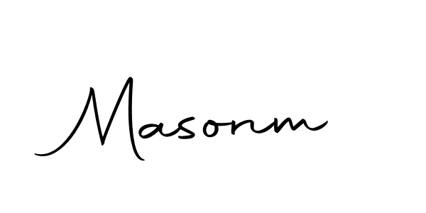 Make a beautiful signature design for name Masonm. Use this online signature maker to create a handwritten signature for free. Masonm signature style 10 images and pictures png