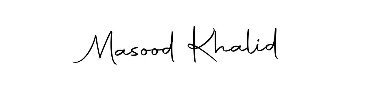 Create a beautiful signature design for name Masood Khalid. With this signature (Autography-DOLnW) fonts, you can make a handwritten signature for free. Masood Khalid signature style 10 images and pictures png