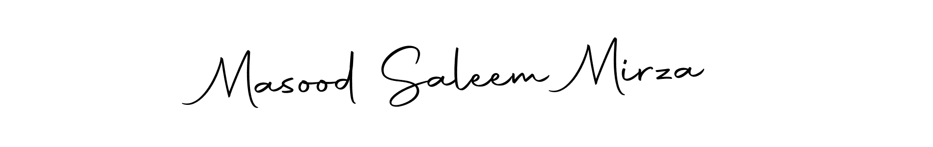 Create a beautiful signature design for name Masood Saleem Mirza. With this signature (Autography-DOLnW) fonts, you can make a handwritten signature for free. Masood Saleem Mirza signature style 10 images and pictures png