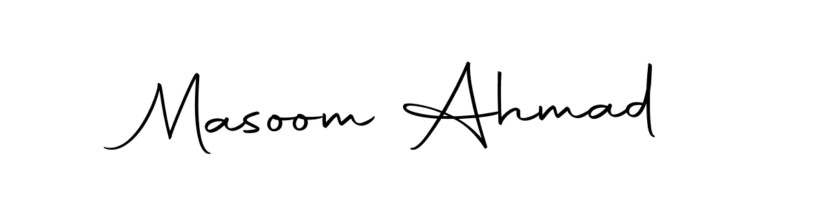 The best way (Autography-DOLnW) to make a short signature is to pick only two or three words in your name. The name Masoom Ahmad include a total of six letters. For converting this name. Masoom Ahmad signature style 10 images and pictures png