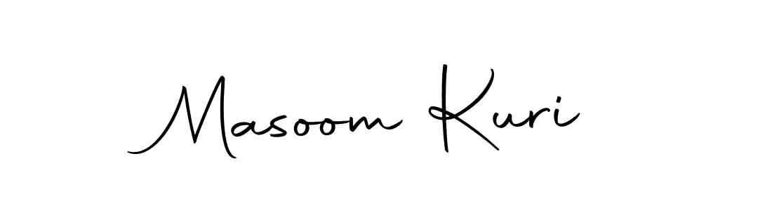 Create a beautiful signature design for name Masoom Kuri. With this signature (Autography-DOLnW) fonts, you can make a handwritten signature for free. Masoom Kuri signature style 10 images and pictures png