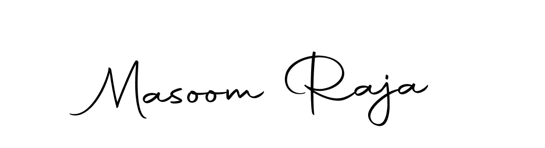 How to make Masoom Raja name signature. Use Autography-DOLnW style for creating short signs online. This is the latest handwritten sign. Masoom Raja signature style 10 images and pictures png
