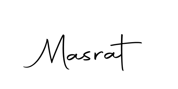 Use a signature maker to create a handwritten signature online. With this signature software, you can design (Autography-DOLnW) your own signature for name Masrat. Masrat signature style 10 images and pictures png