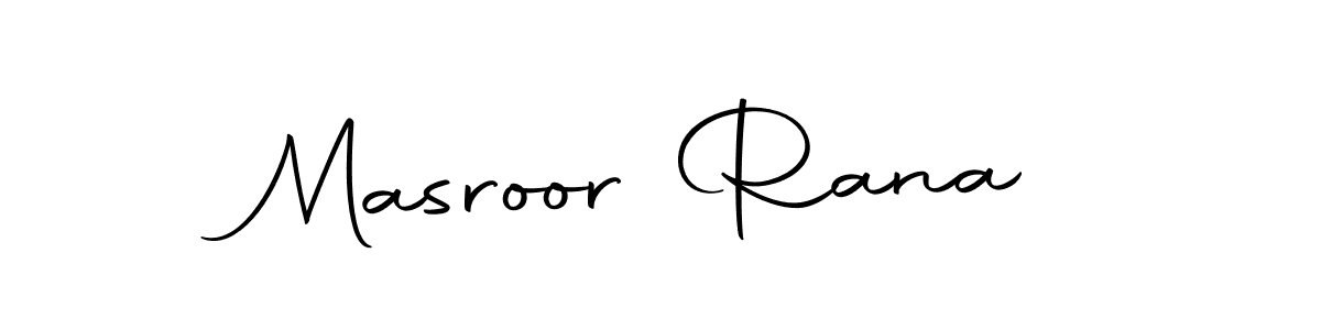 Design your own signature with our free online signature maker. With this signature software, you can create a handwritten (Autography-DOLnW) signature for name Masroor Rana. Masroor Rana signature style 10 images and pictures png