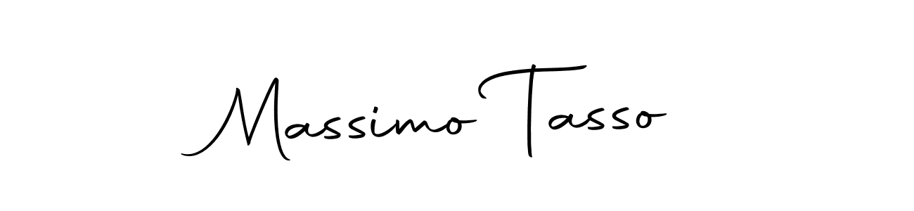 Make a beautiful signature design for name Massimo Tasso. With this signature (Autography-DOLnW) style, you can create a handwritten signature for free. Massimo Tasso signature style 10 images and pictures png