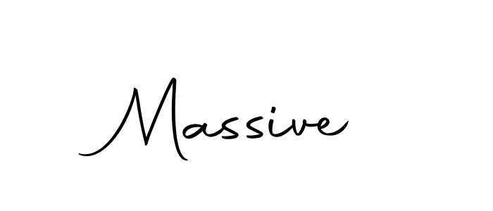 Make a beautiful signature design for name Massive. With this signature (Autography-DOLnW) style, you can create a handwritten signature for free. Massive signature style 10 images and pictures png