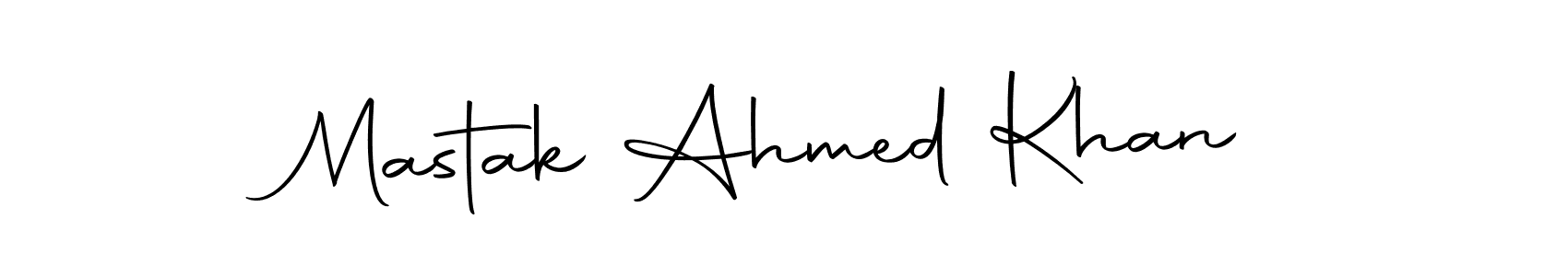 Design your own signature with our free online signature maker. With this signature software, you can create a handwritten (Autography-DOLnW) signature for name Mastak Ahmed Khan. Mastak Ahmed Khan signature style 10 images and pictures png