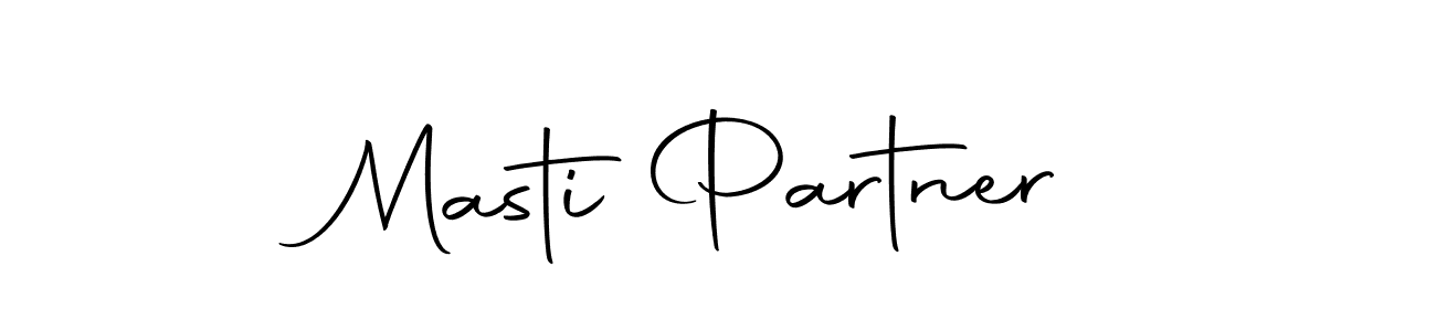 Use a signature maker to create a handwritten signature online. With this signature software, you can design (Autography-DOLnW) your own signature for name Masti Partner. Masti Partner signature style 10 images and pictures png