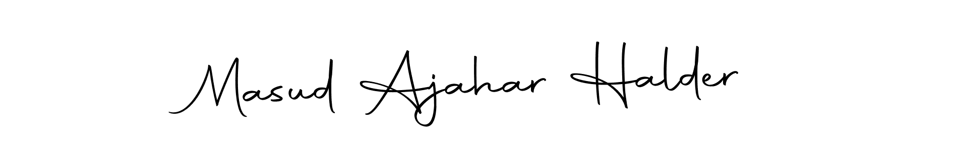 Design your own signature with our free online signature maker. With this signature software, you can create a handwritten (Autography-DOLnW) signature for name Masud Ajahar Halder. Masud Ajahar Halder signature style 10 images and pictures png