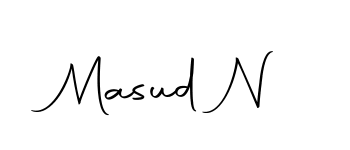 Make a beautiful signature design for name Masud N. Use this online signature maker to create a handwritten signature for free. Masud N signature style 10 images and pictures png