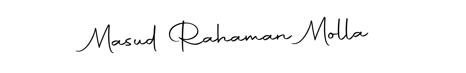 The best way (Autography-DOLnW) to make a short signature is to pick only two or three words in your name. The name Masud Rahaman Molla include a total of six letters. For converting this name. Masud Rahaman Molla signature style 10 images and pictures png