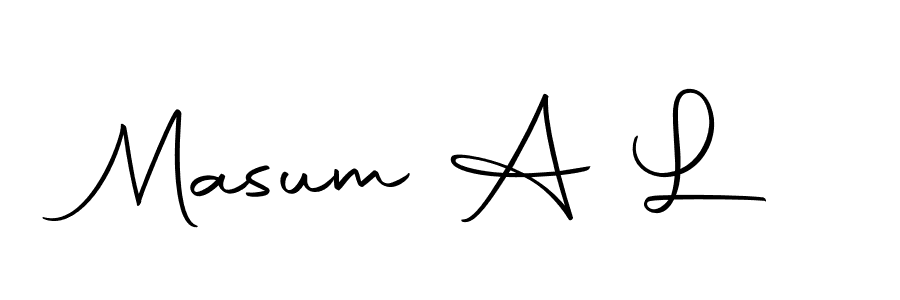 Make a beautiful signature design for name Masum A L. With this signature (Autography-DOLnW) style, you can create a handwritten signature for free. Masum A L signature style 10 images and pictures png