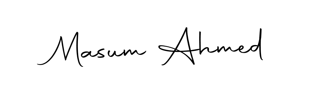 Use a signature maker to create a handwritten signature online. With this signature software, you can design (Autography-DOLnW) your own signature for name Masum Ahmed. Masum Ahmed signature style 10 images and pictures png