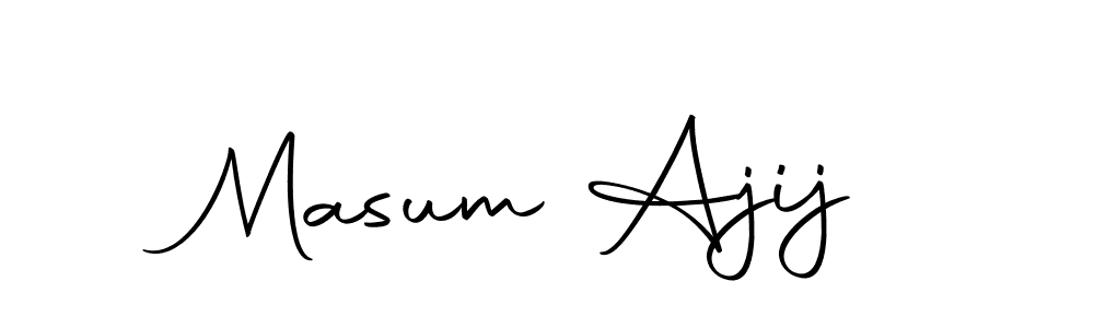 You can use this online signature creator to create a handwritten signature for the name Masum Ajij. This is the best online autograph maker. Masum Ajij signature style 10 images and pictures png
