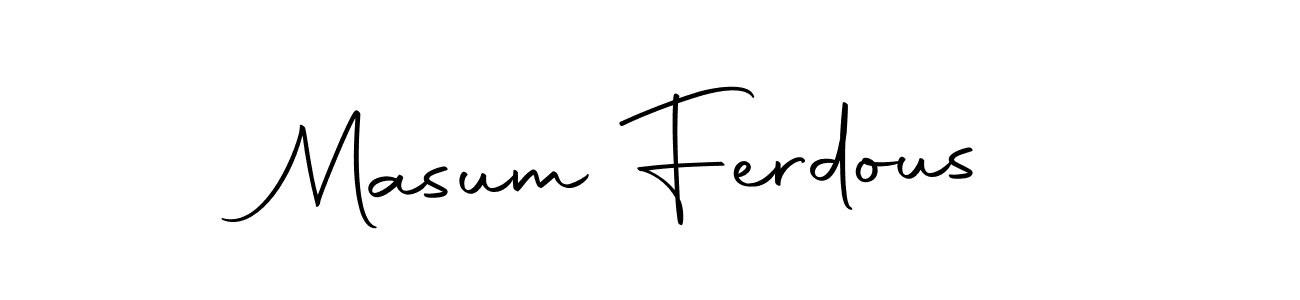 The best way (Autography-DOLnW) to make a short signature is to pick only two or three words in your name. The name Masum Ferdous include a total of six letters. For converting this name. Masum Ferdous signature style 10 images and pictures png