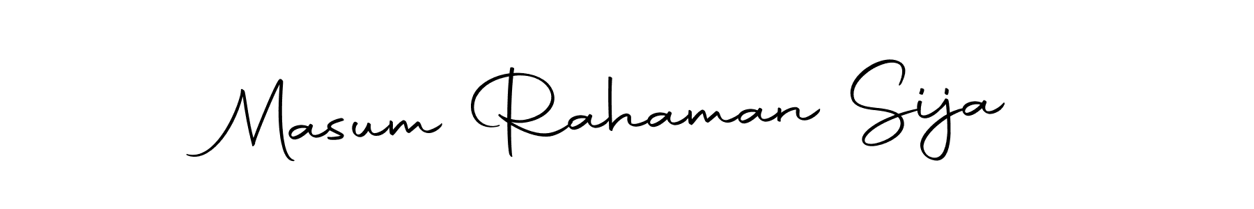 Also we have Masum Rahaman Sija name is the best signature style. Create professional handwritten signature collection using Autography-DOLnW autograph style. Masum Rahaman Sija signature style 10 images and pictures png