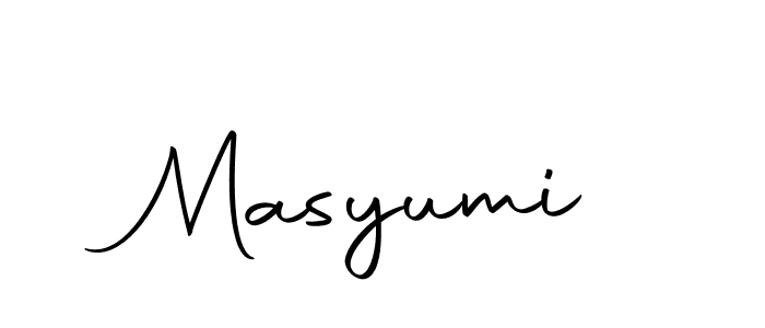 Make a beautiful signature design for name Masyumi. With this signature (Autography-DOLnW) style, you can create a handwritten signature for free. Masyumi signature style 10 images and pictures png